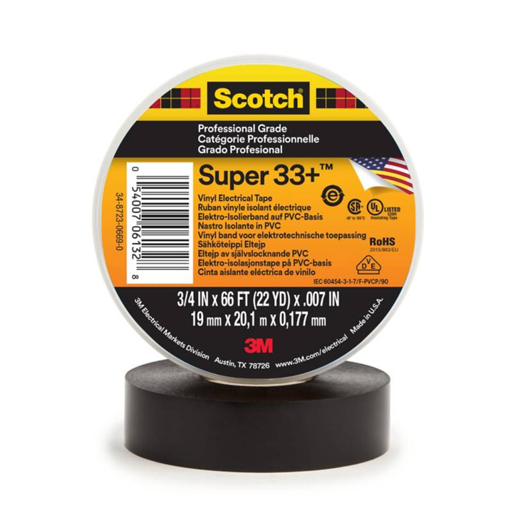 CINTA AISLANTE 3M SCOTCH SUPER 33 X 20 MTS